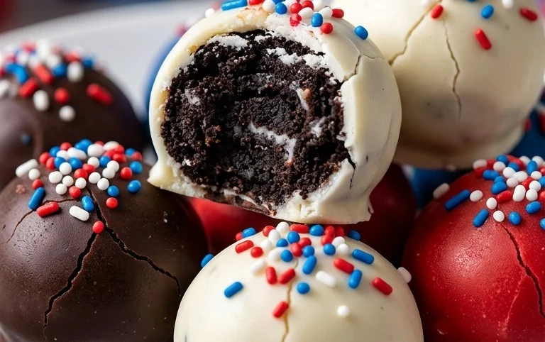 Patriotic Oreo Balls