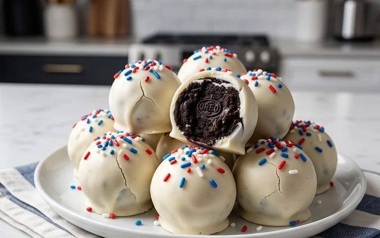 Patriotic Oreo Balls