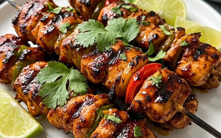 Mexican Barbecue Chicken Skewers