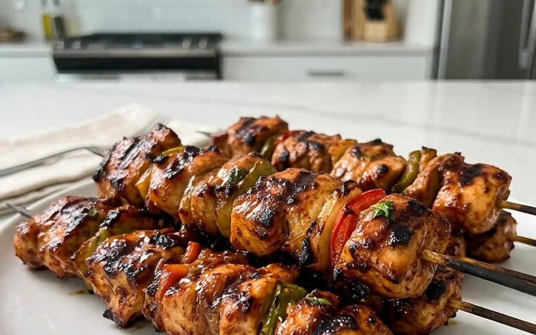 Mexican Barbecue Chicken Skewers