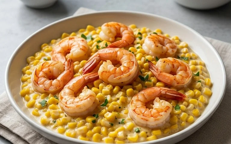 Shrimp and Creamed Corn (30 Minutes, One-Pan)