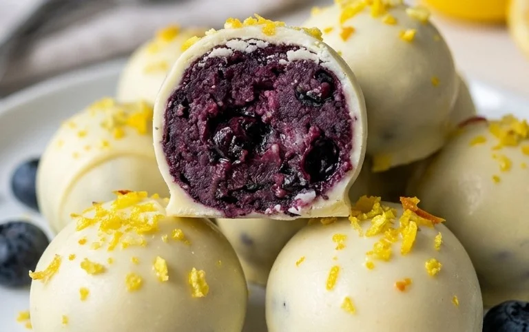 LEMON BLUEBERRY TRUFFLES