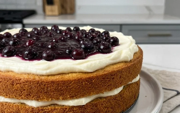 Nova Scotia Blueberry Cream Cake