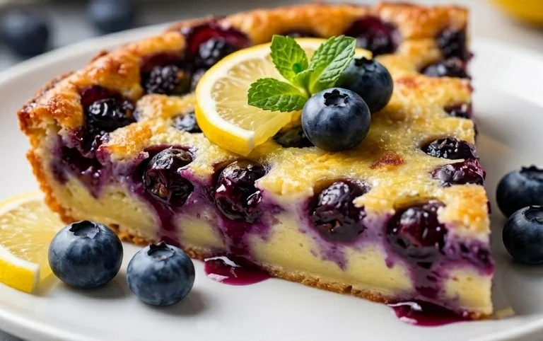 Lemon Blueberry Clafoutis