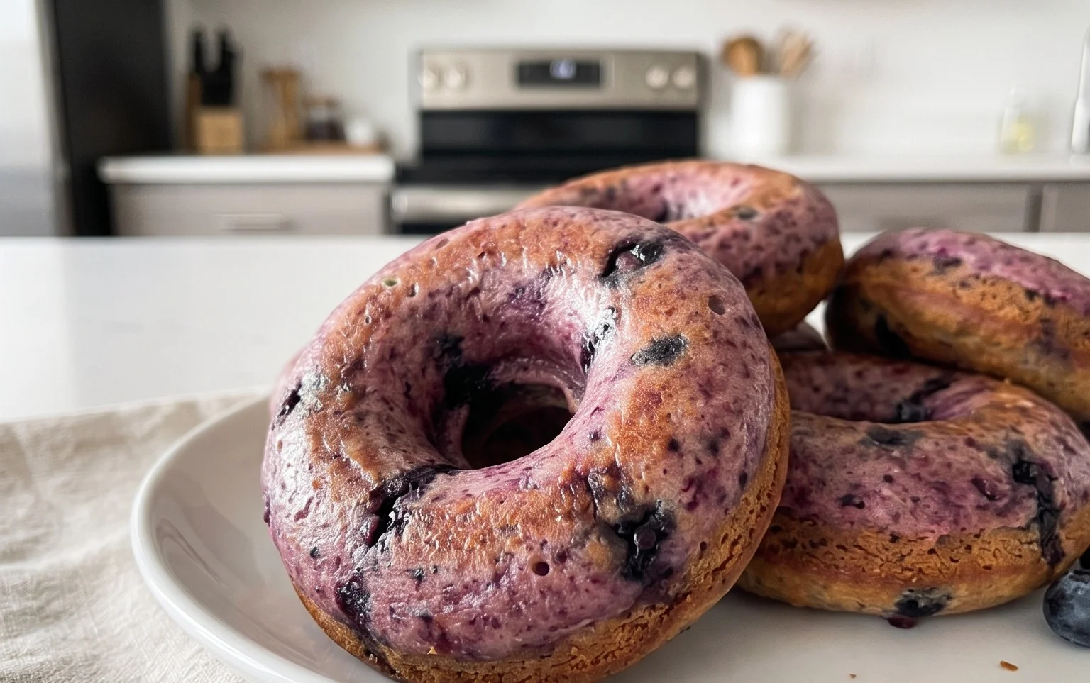 Wild Blueberry Cake Donuts