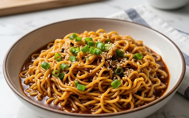 Easy Saucy Ramen Noodles