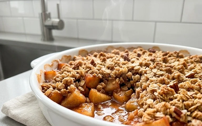 Healthy Breakfast Apple Crum extractble