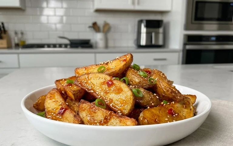 Crispy Honey Chilli Potatoes