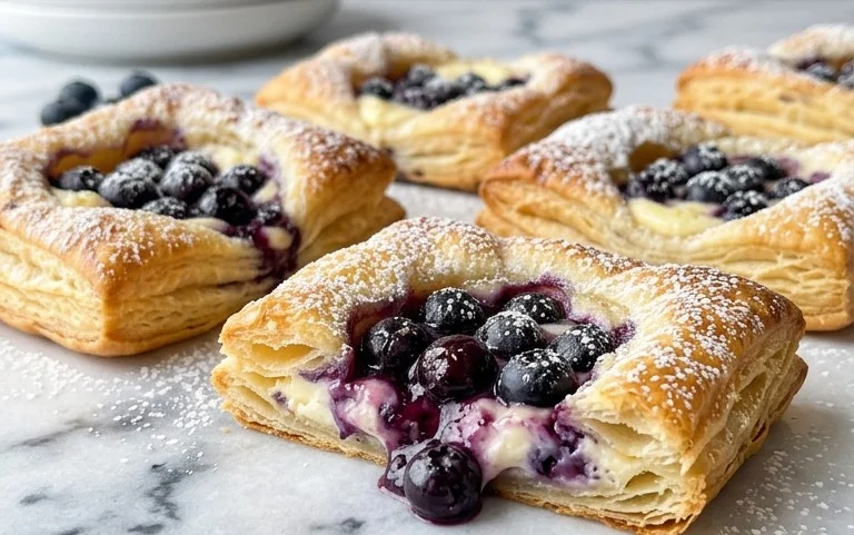 Blueberry Cream Cheese Puff Pastry