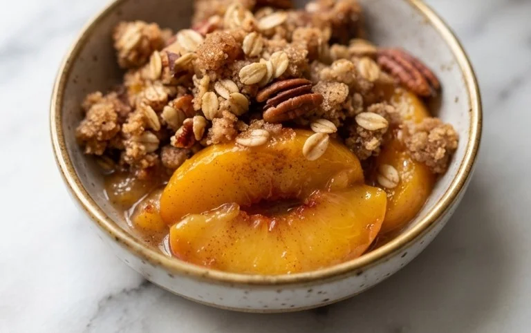 Fresh Peach Crisp Recipe