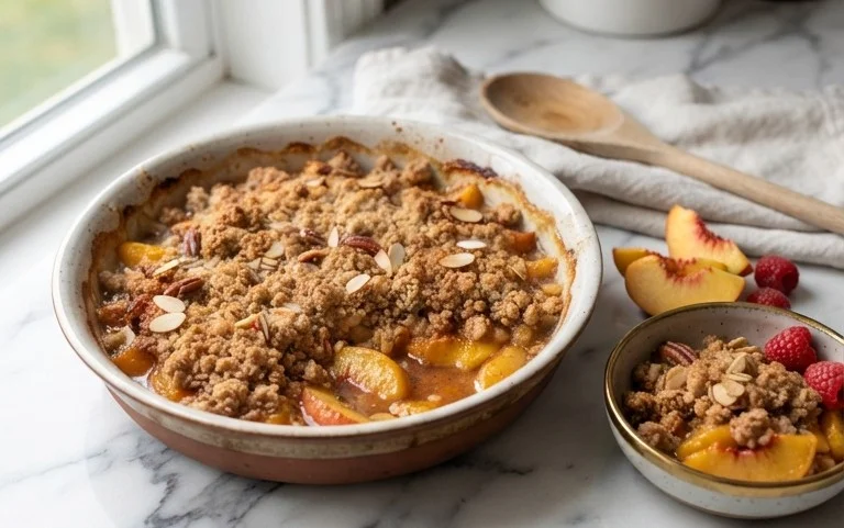 Fresh Peach Crisp Recipe