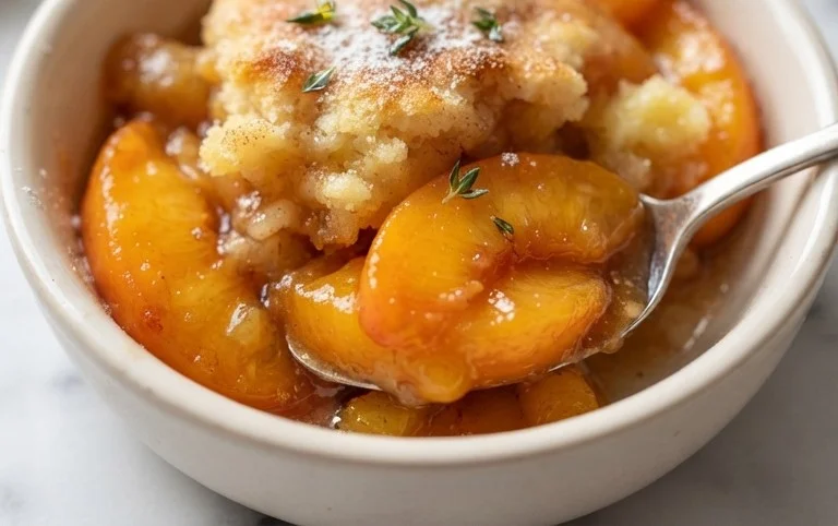 The Easiest Southern Peach Cobbler