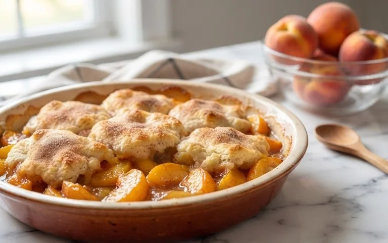 The Easiest Southern Peach Cobbler