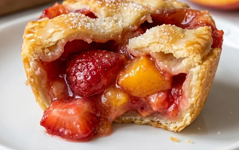 Strawberry Peach Pie Bites