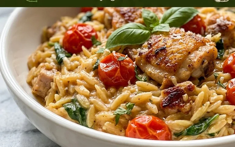 Chicken Orzo (30-Minutes, One-Pan)