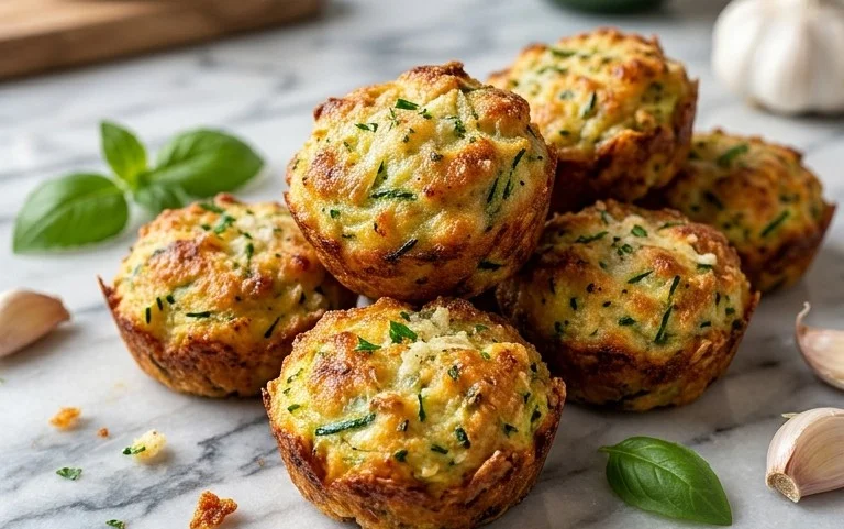 Zucchini Garlic Bites
