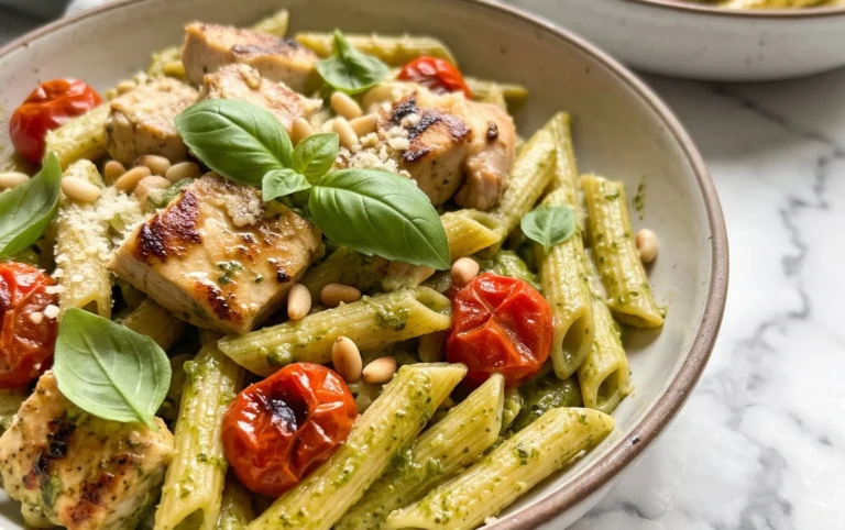 Creamy Chicken Pesto Pasta