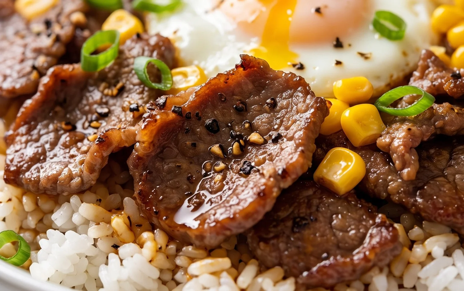 Beef Pepper Rice Bowl is a delicious meal option.