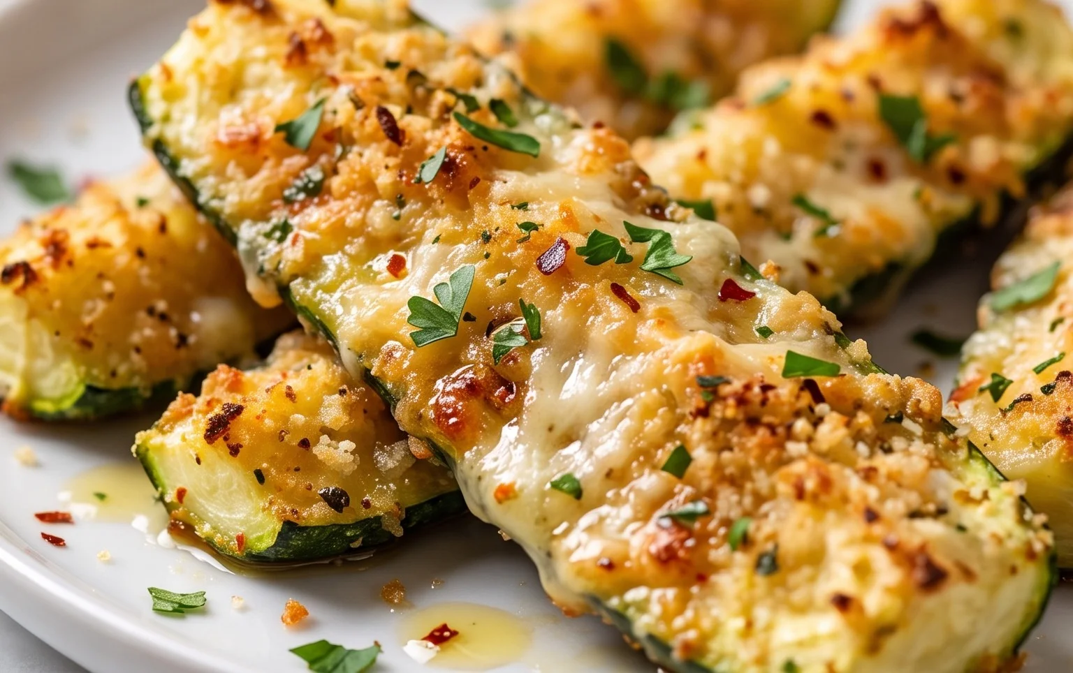 Baked Parmesan Zucchini