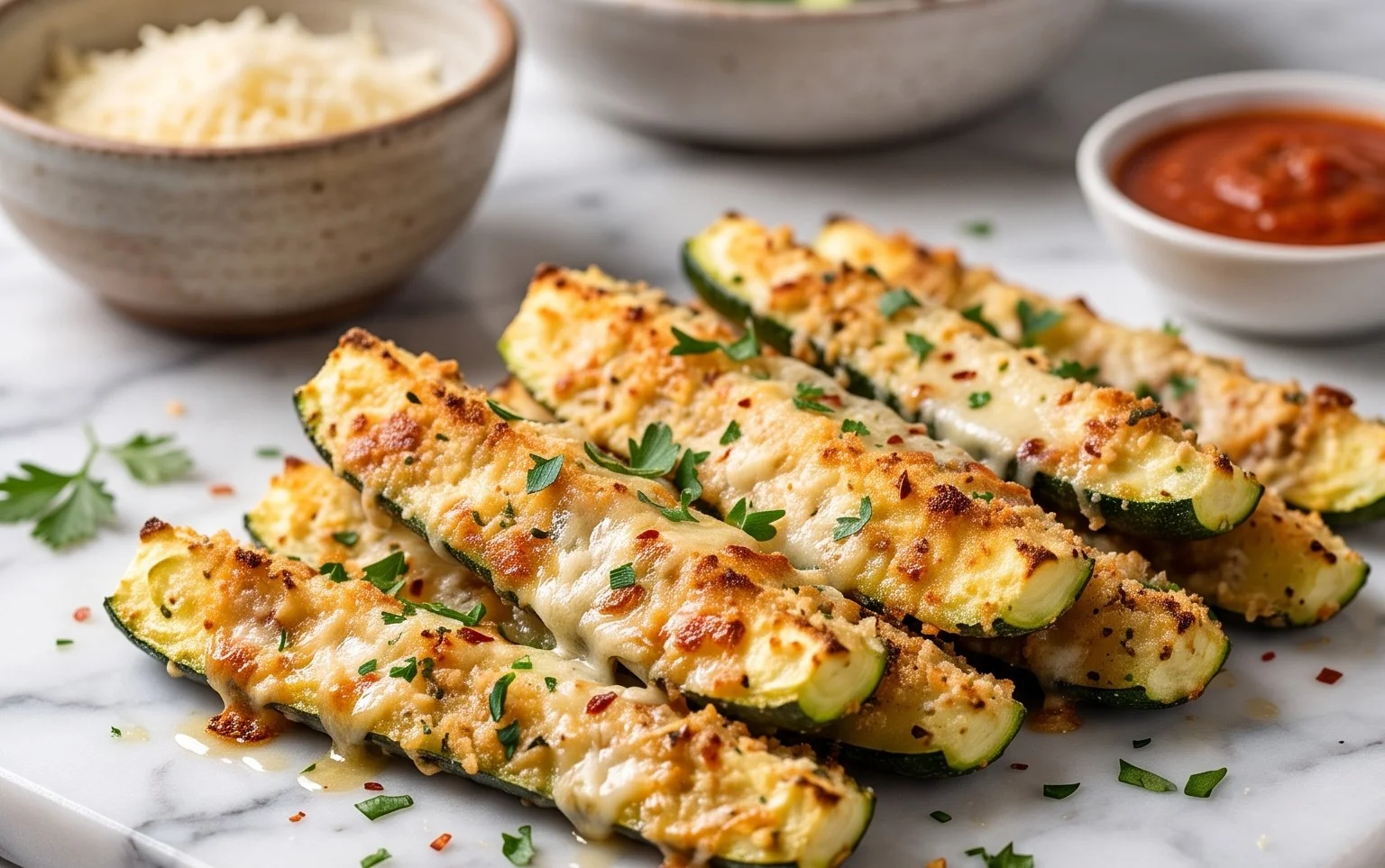 Baked Parmesan Zucchini