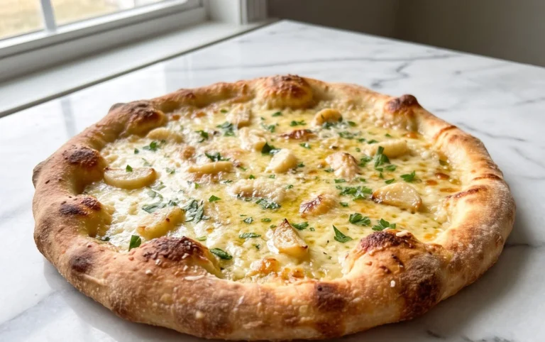 buttery garlic pizza
