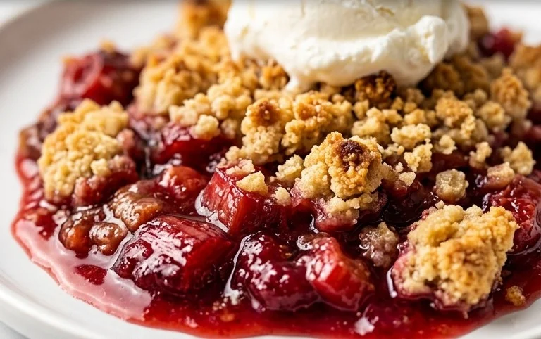 Easy Rhubarb Crisp