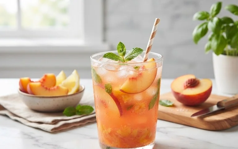 Refreshing Peach Lemonade