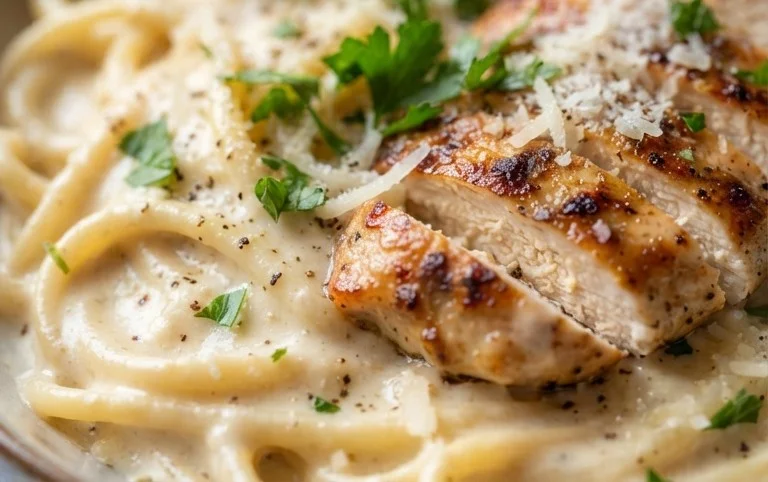 Low Calorie Chicken Alfredo