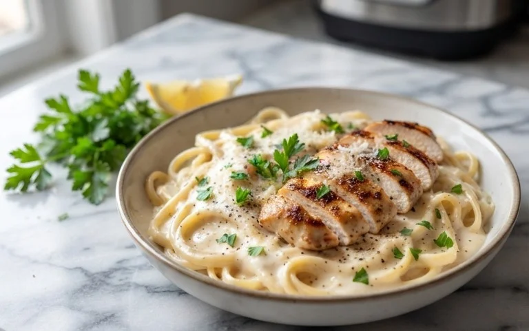 Low Calorie Chicken Alfredo