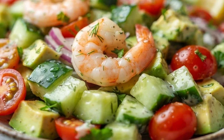 Cucumber Shrimp Salad