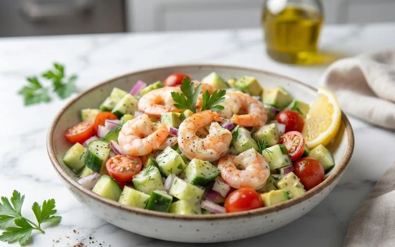 Cucumber Shrimp Salad