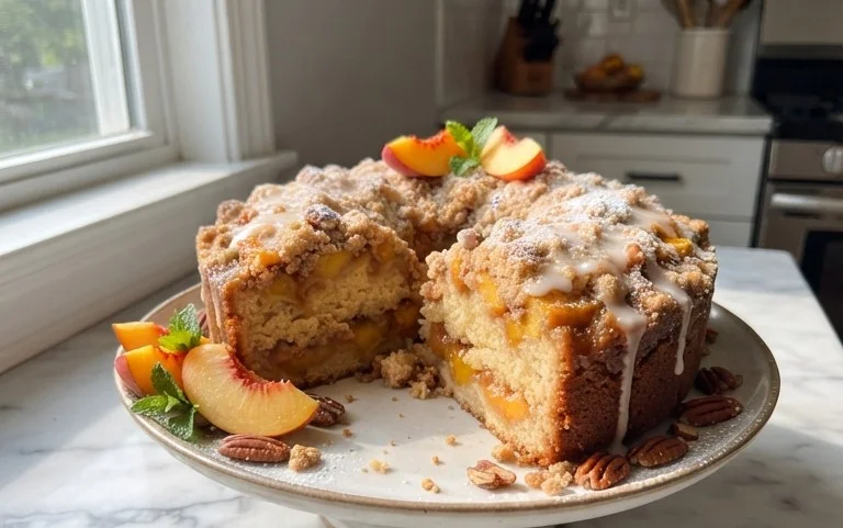 Peach Cobbler Pound Cake