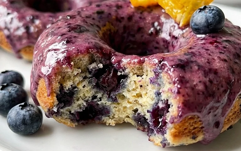 Blueberry Cake Donuts