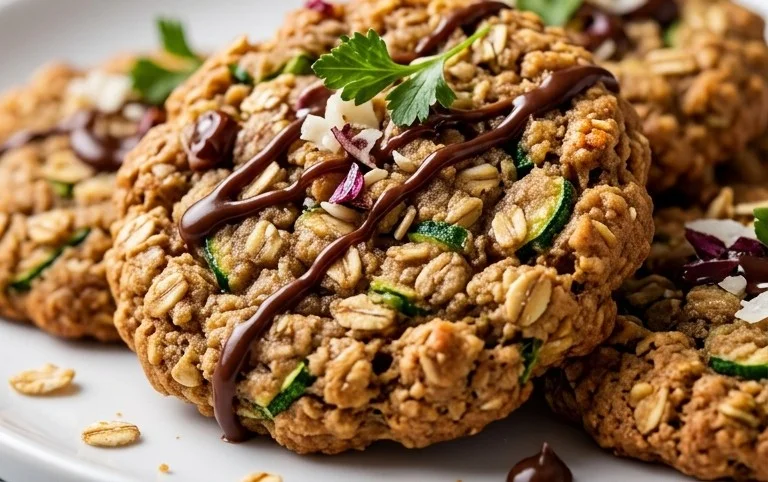 Healthy Zucchini Oatmeal Cookies