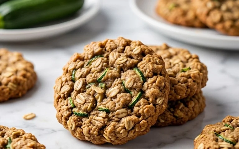 Healthy Zucchini Oatmeal Cookies