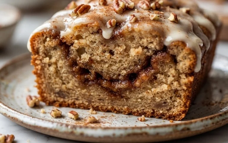 Cinnamon Roll Banana Bread