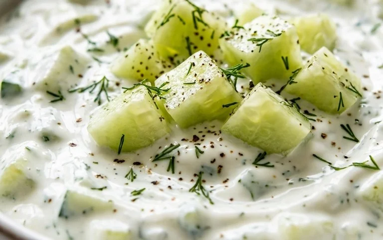 Cucumber Dip with Sour Cream and Dill
