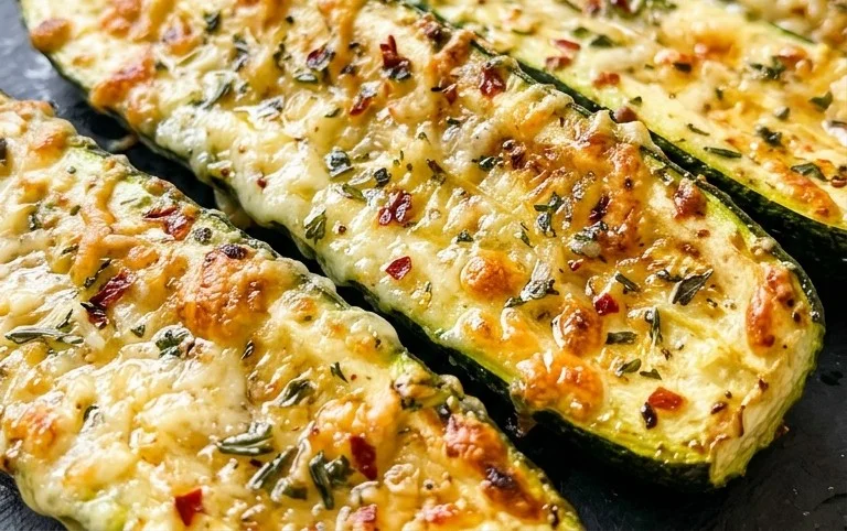 Oven Roasted Parmesan Zucchini 