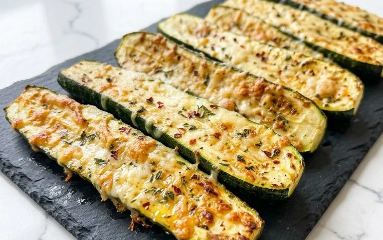 Oven Roasted Parmesan Zucchini 