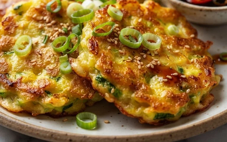 Quick & Easy Korean Zucchini Fritters (Hobak Jeon)