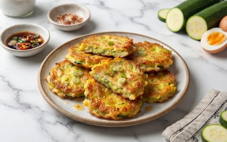 Quick & Easy Korean Zucchini Fritters (Hobak Jeon)