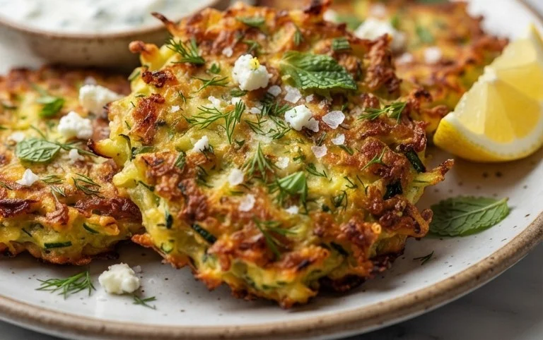 Kolokithokeftedes (Greek Zucchini Fritters)