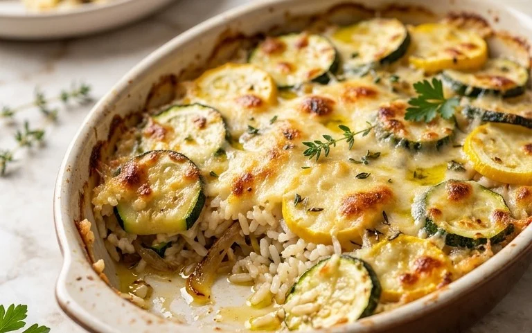 Julia Child's Zucchini and Rice Gratin (Tian de Courgettes au Riz)